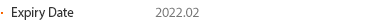 Expiry Date 2022.02